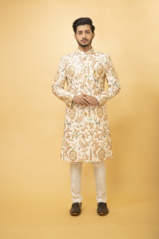 DEER-FLORAL NAWABI SET