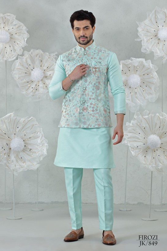 FIROZI EMBROIDERED JACKETSET