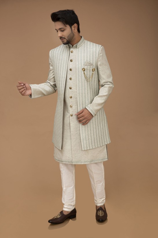 Pista Nawabi with Long jacket