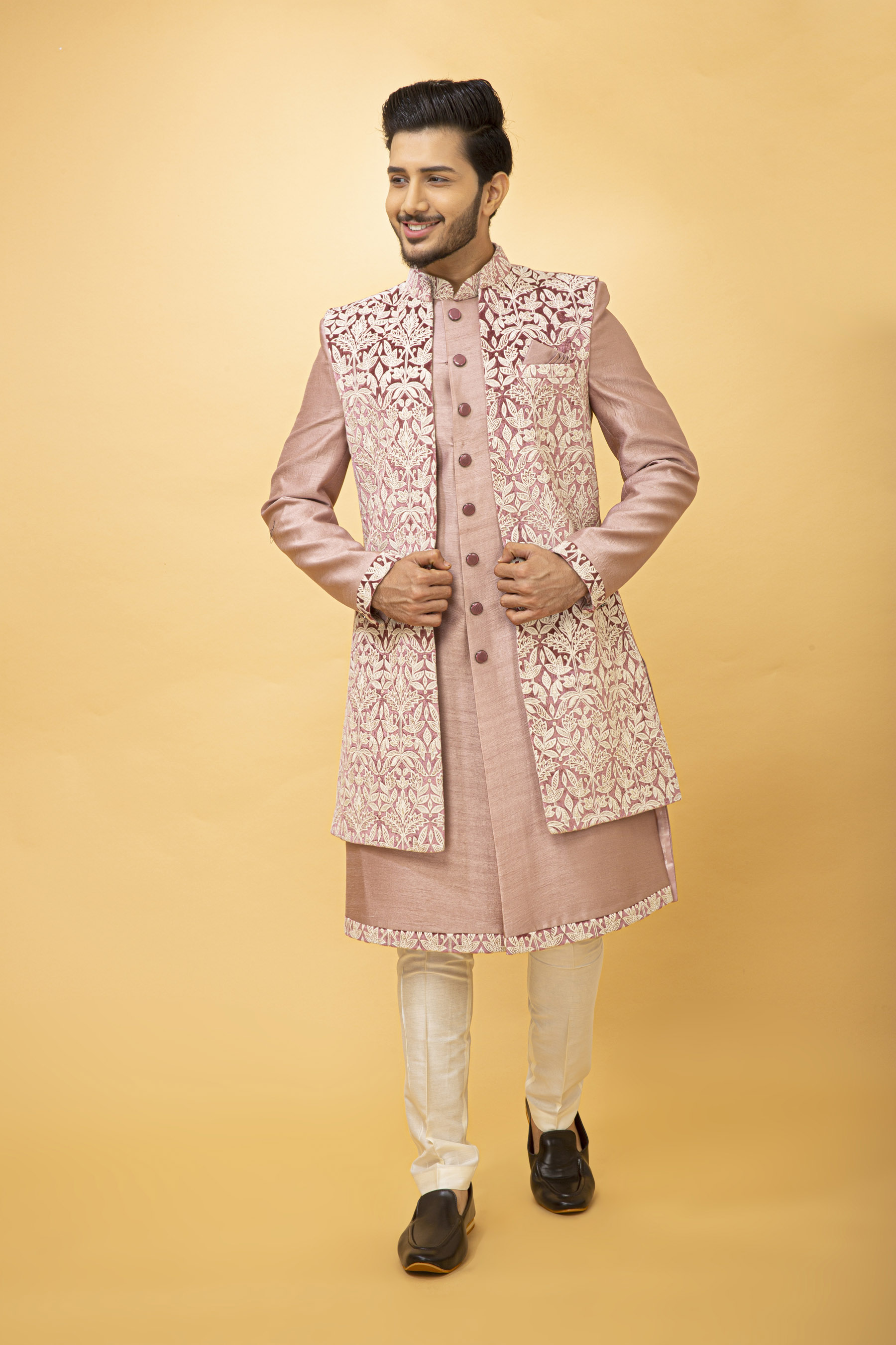 ONION PINK NAWABI WITH LONG JACKET