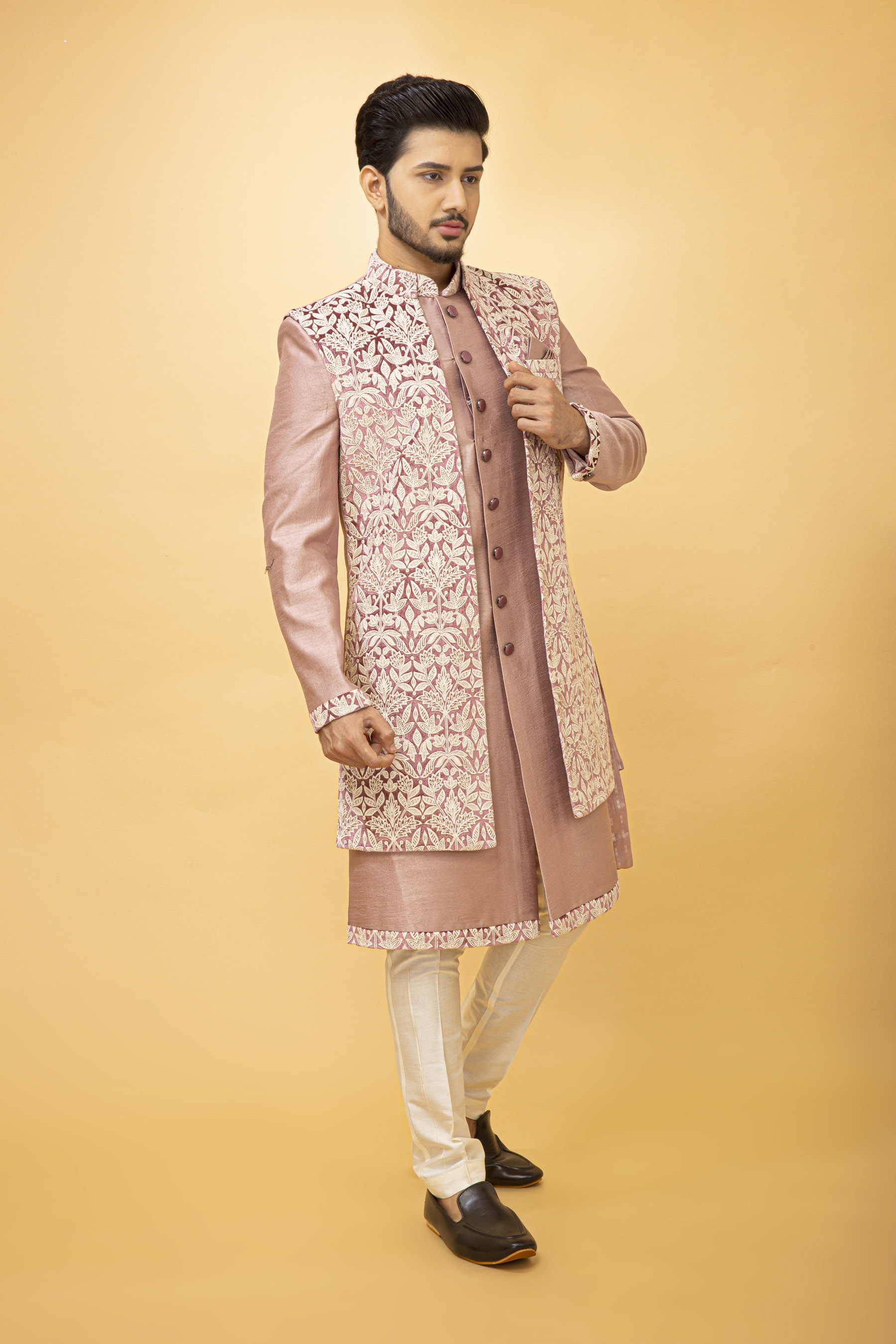 ONION PINK NAWABI WITH LONG JACKET