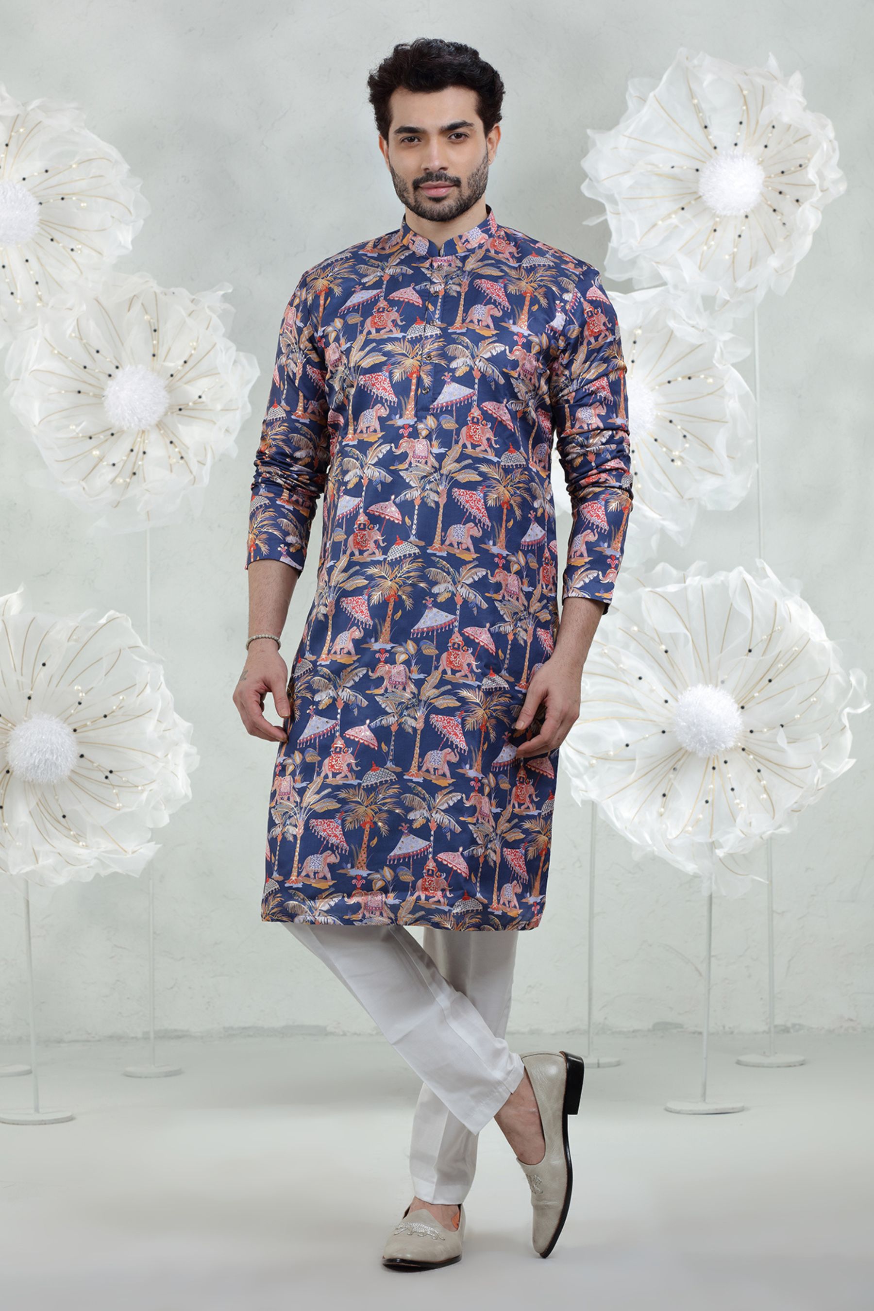 ELEPHANT PRINT KURTA SET