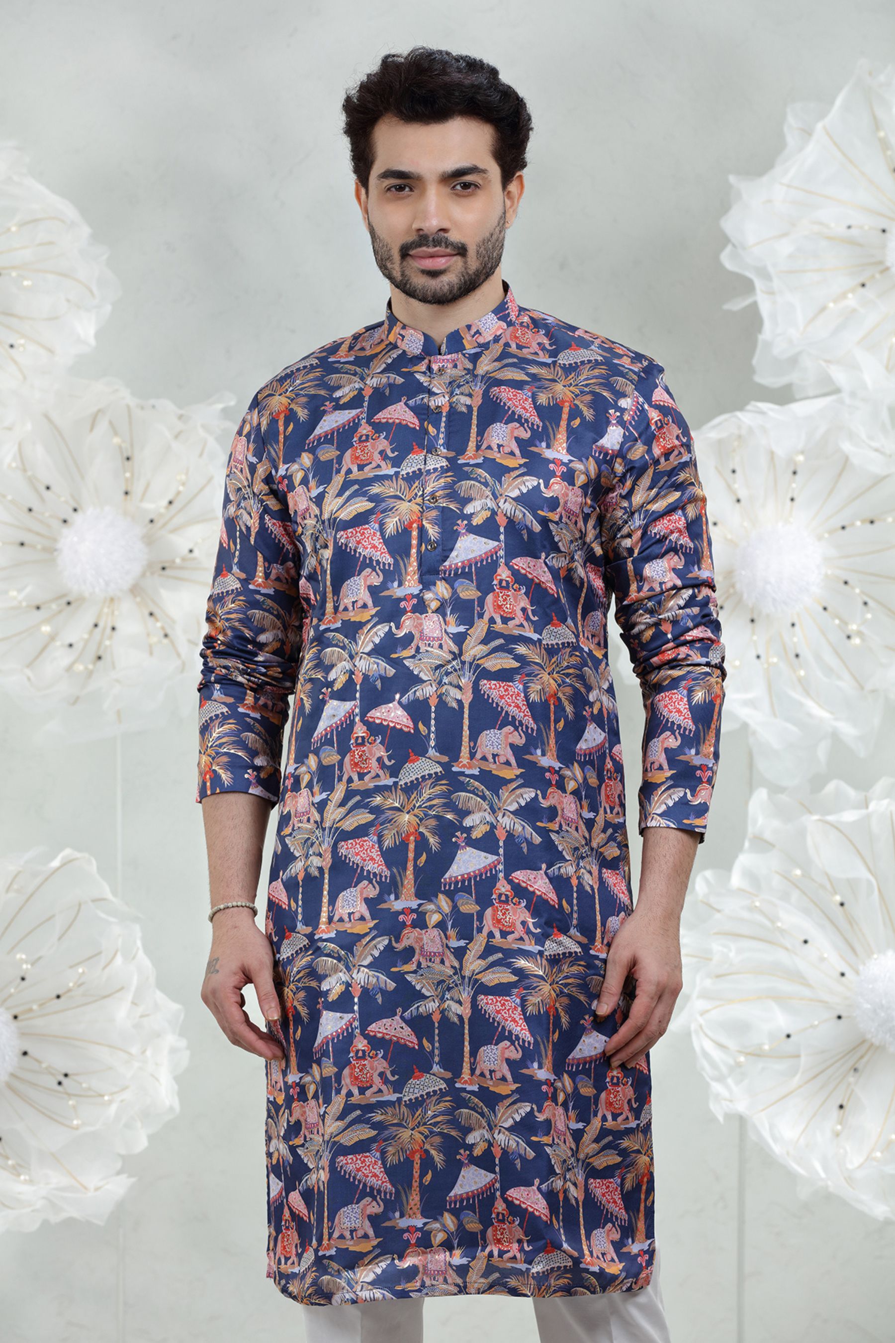 ELEPHANT PRINT KURTA SET