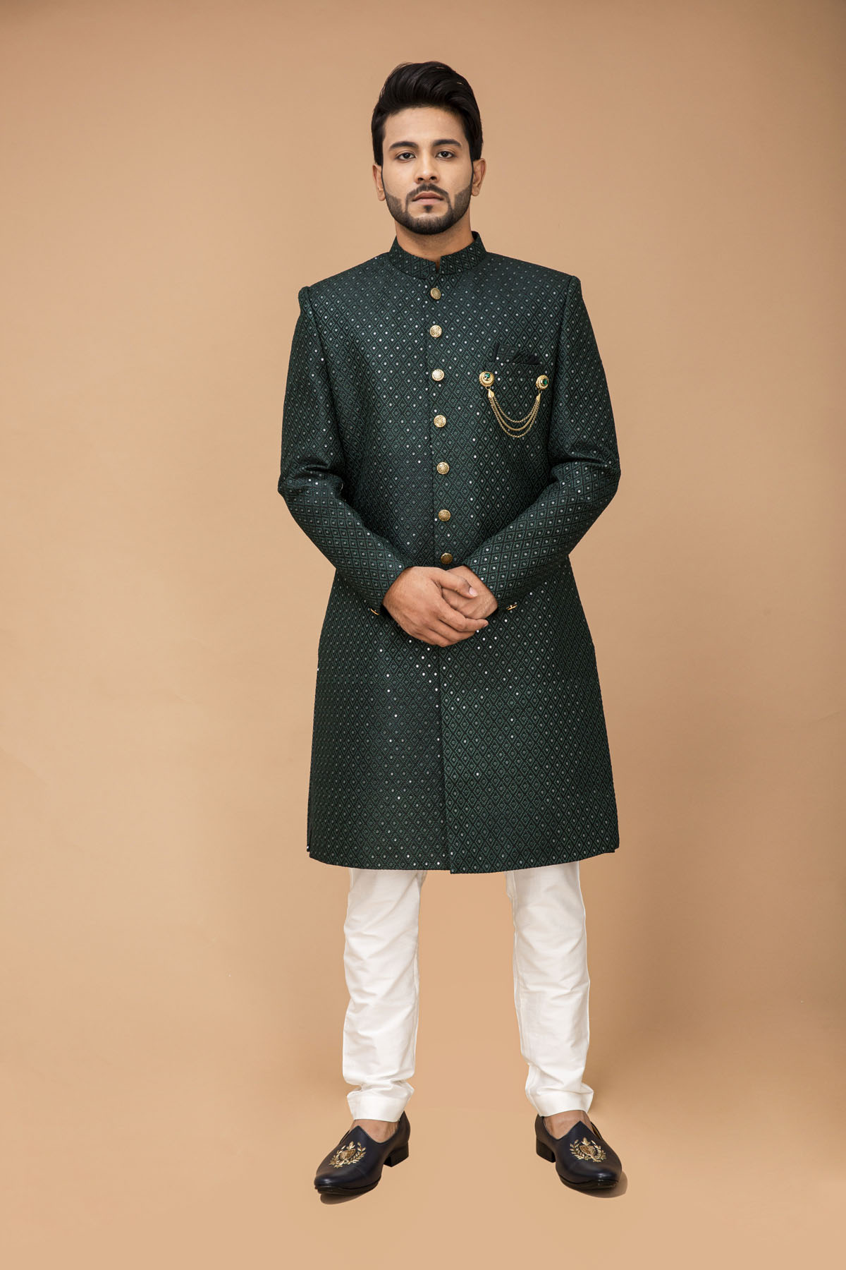 Dark Green Nawabi