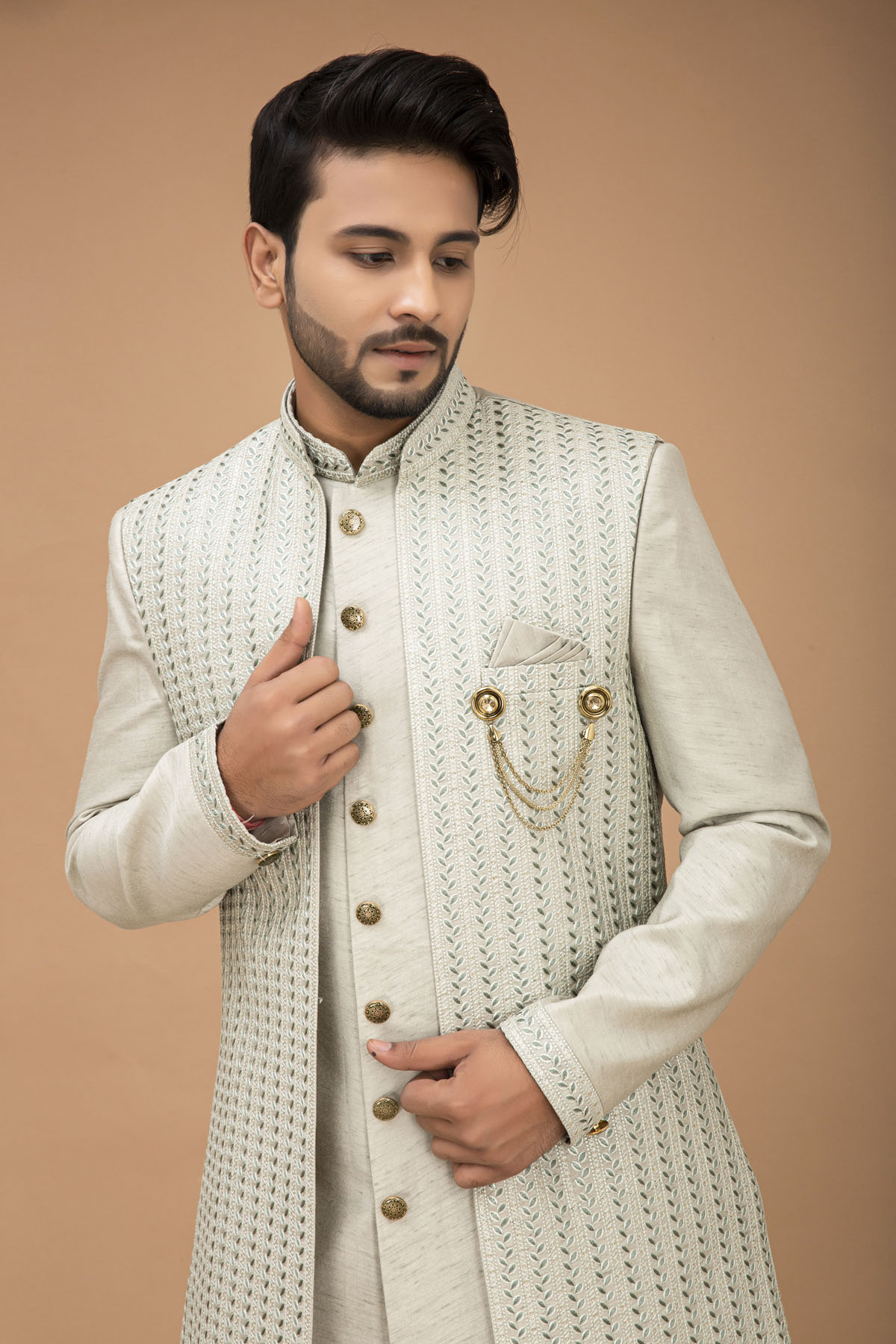 Pista Nawabi with Long jacket